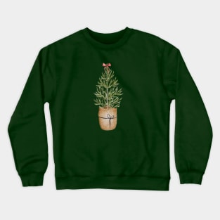 A minimalist Xmas Tree Crewneck Sweatshirt